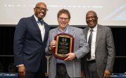 President Hemphill with Professor David Burdige.